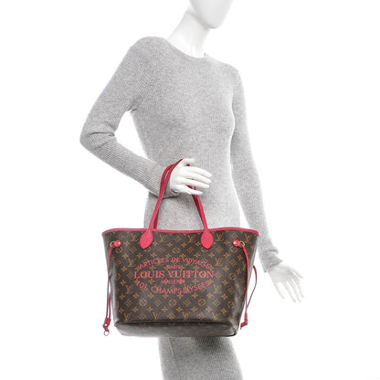 Louis Vuitton Monogram Articles de Voyage Ikat Neverfull MM Rose Indien 2 of 6