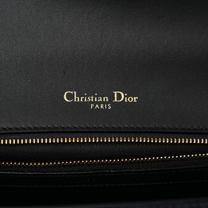 Christian Dior Metallic Patent Micro-Cannage Medium Diorama Flap Bag Navy Blue 6 of 10