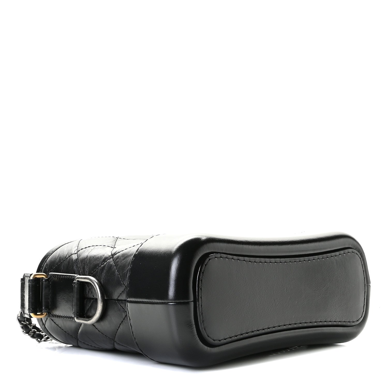 Chanel Aged Calfskin Quilted Small Gabrielle Hobo Black 4 of 10