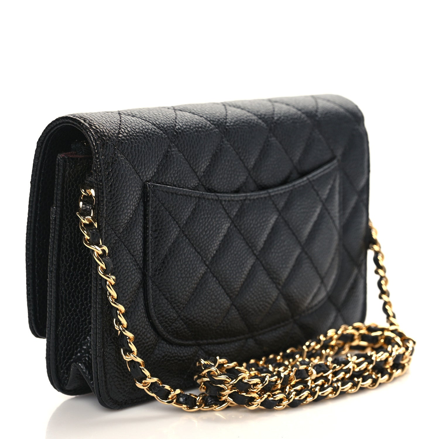 Chanel Caviar Quilted Wallet On Chain WOC Black 3 of 10
