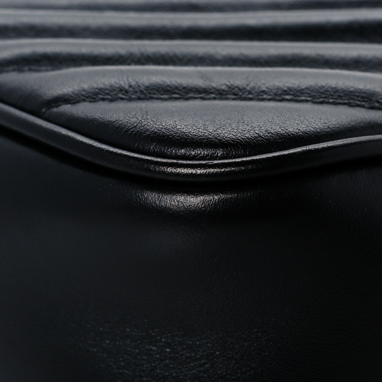 Saint Laurent Calfskin Matelasse Monogram Lou Camera Bag Black 11 of 13