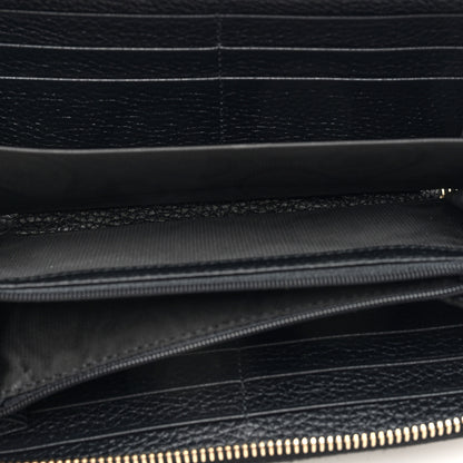 Gucci Pebbled Calfskin Soho Zip Around Wallet Black 4 of 6