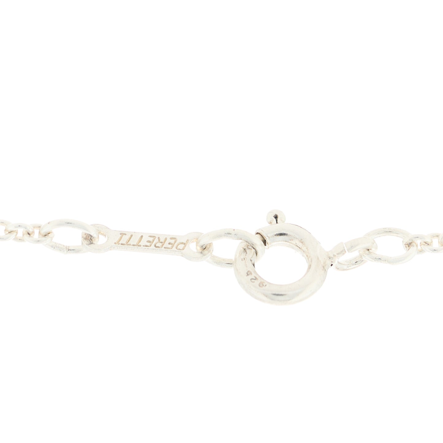 Sterling Silver 22mm Elsa Peretti Open Heart Pendant Necklace