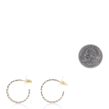 Chanel Metal CC Hoop Earrings Gold 2 of 7