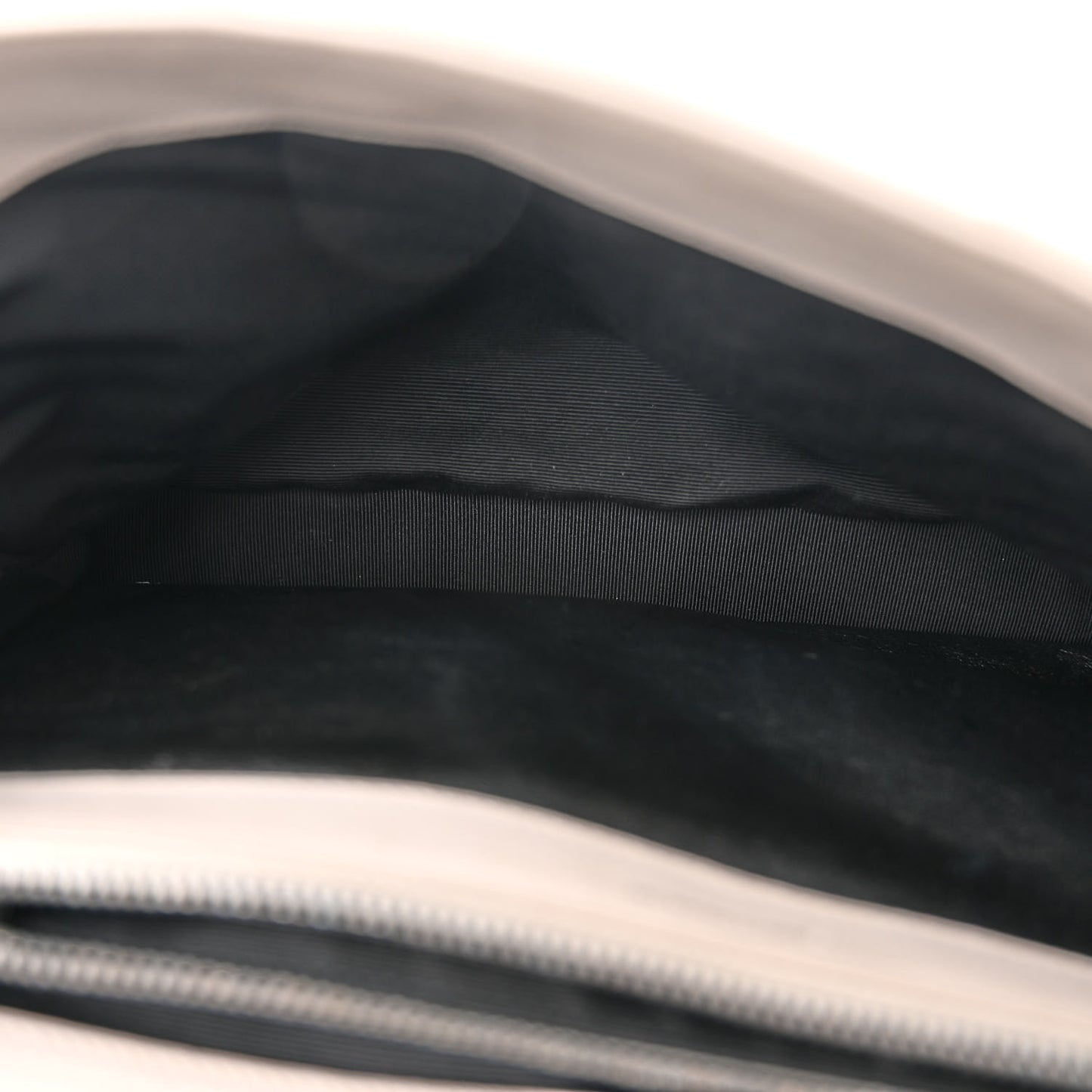 Sheepskin Matelasse Large Monogram College Satchel Light Grey