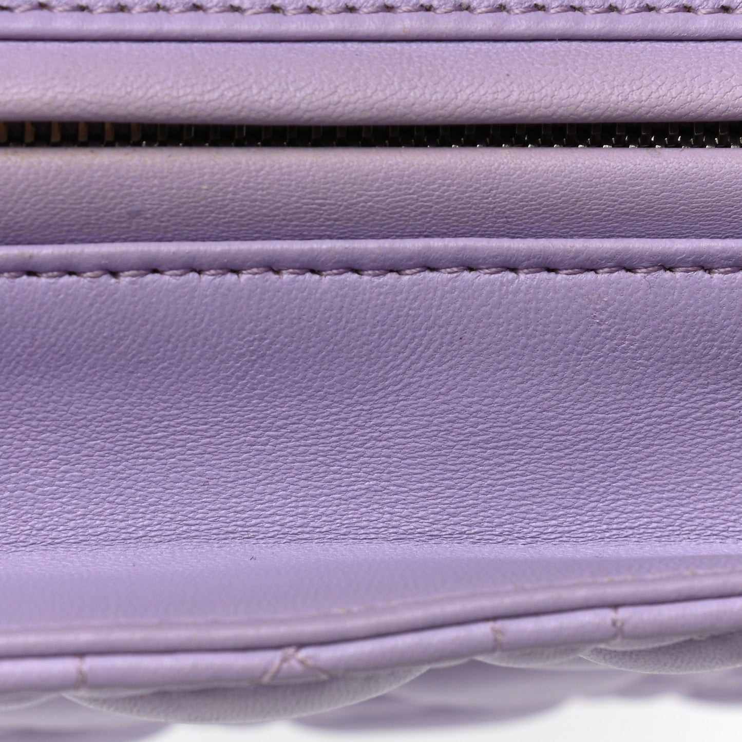 Lambskin Cannage Medium Lady Dior Purple