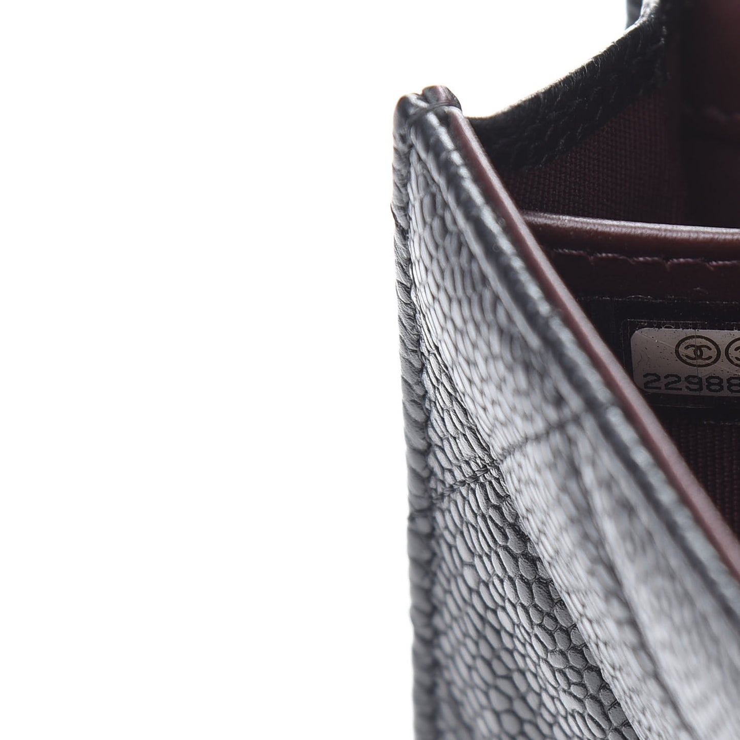 Caviar Quilted Large Flap Gusset Wallet Black