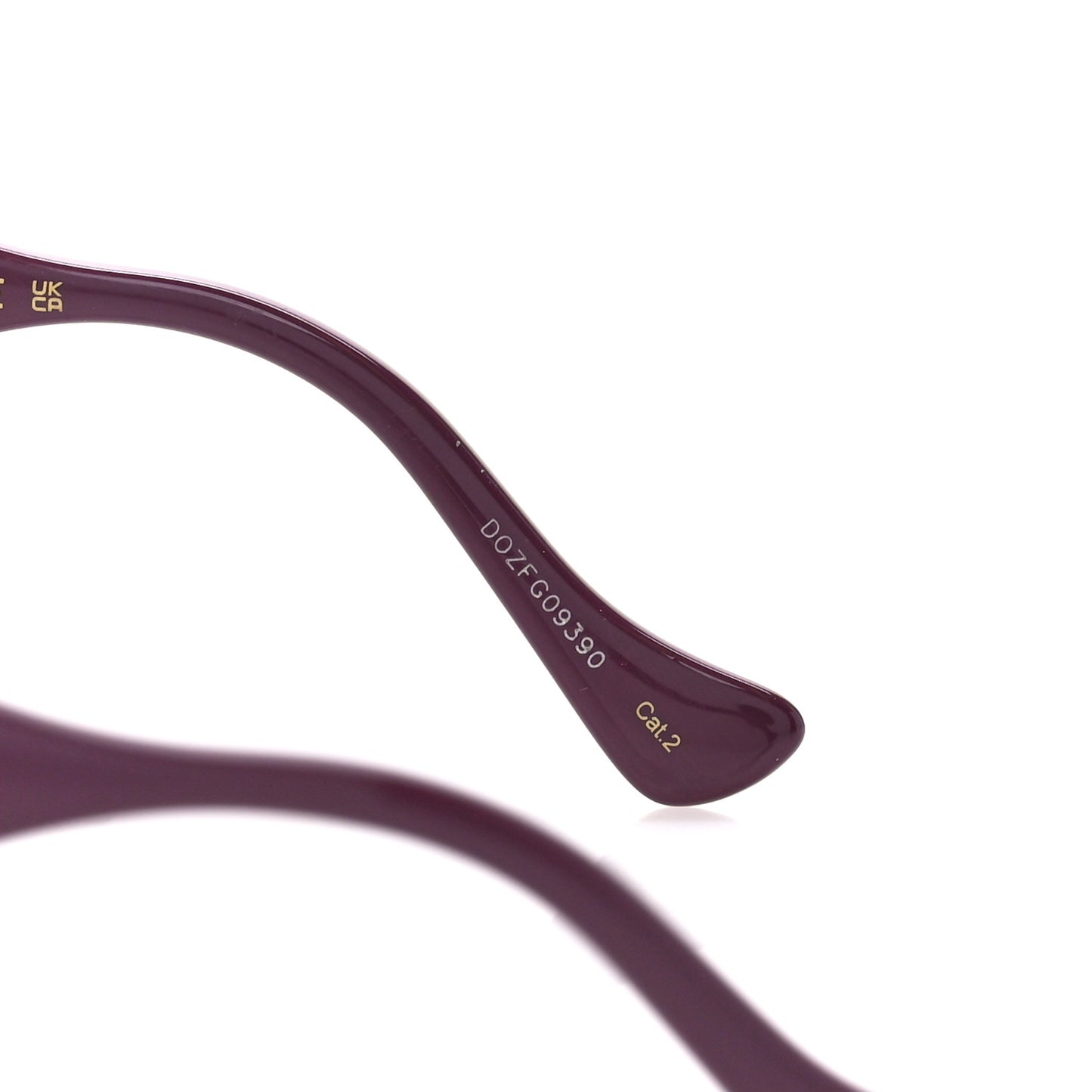Acetate Rectangular Frame Chain Sunglasses GG1022S Burgundy