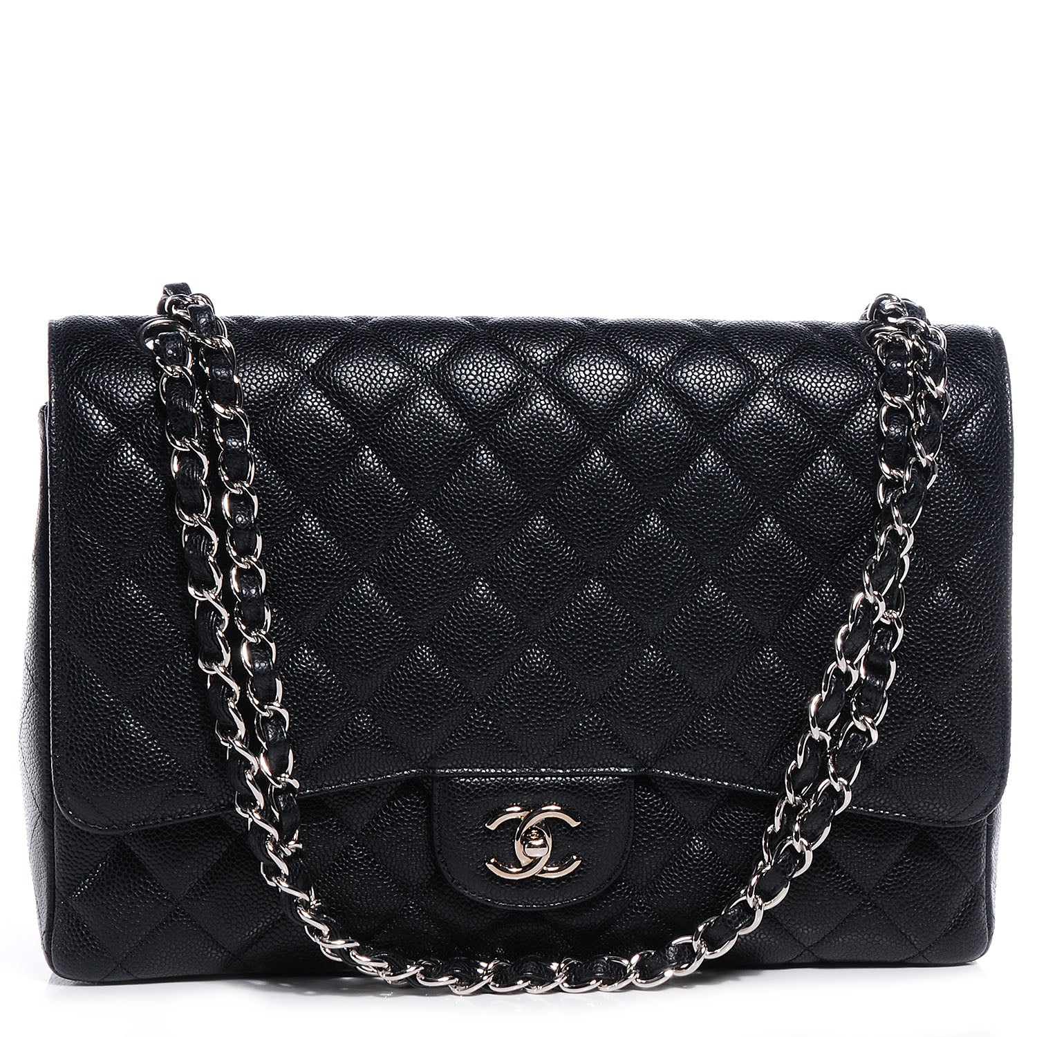 Chanel Caviar Maxi Single Flap Black 1 of 9