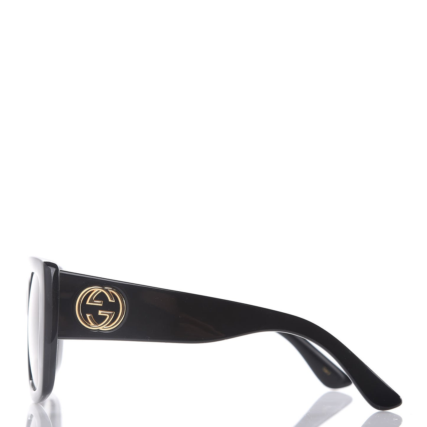 Acetate Square Frame Sunglasses GG0141S Black