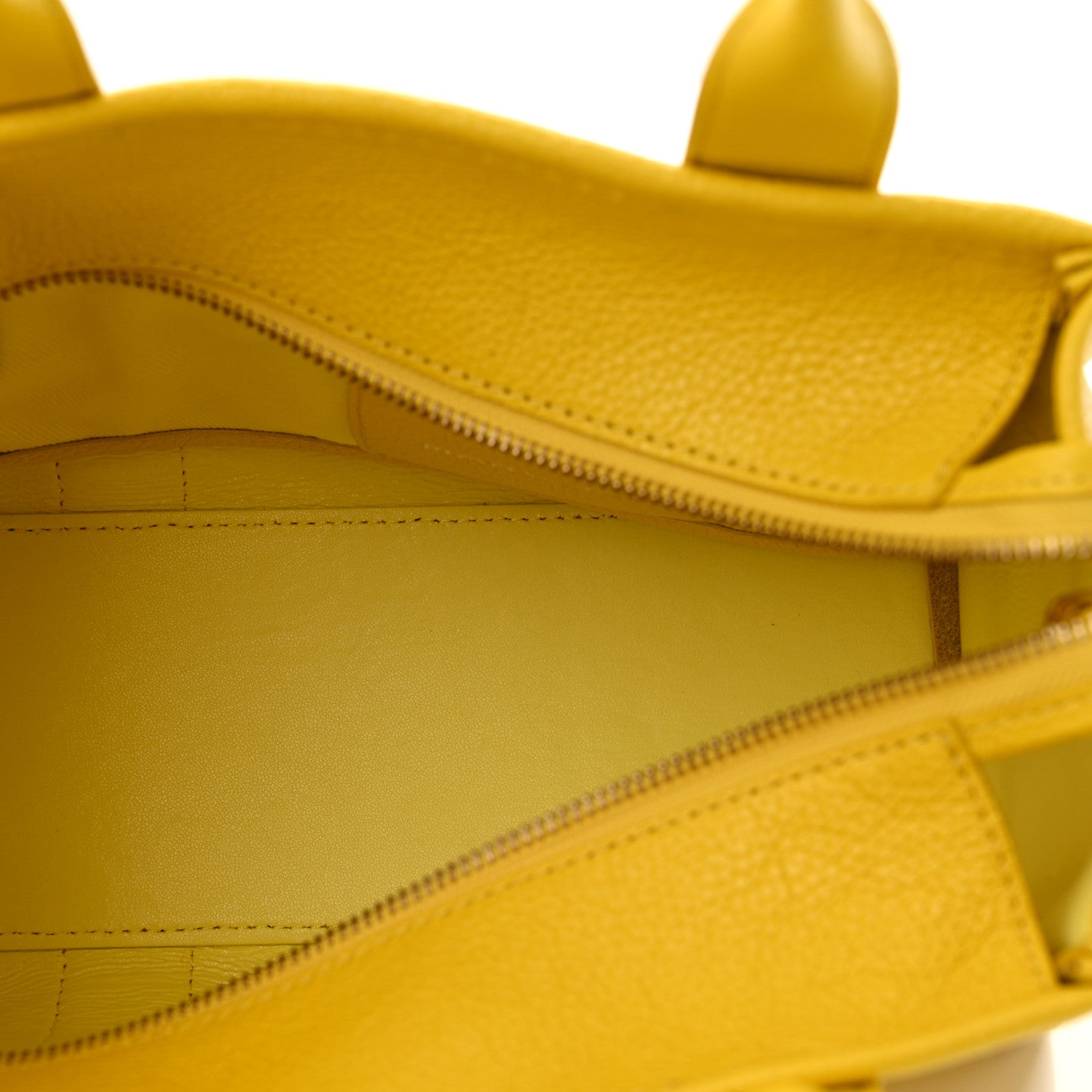 Marc Jacobs Grained Calfskin Small The Tote Bag Yellow 5 of 13