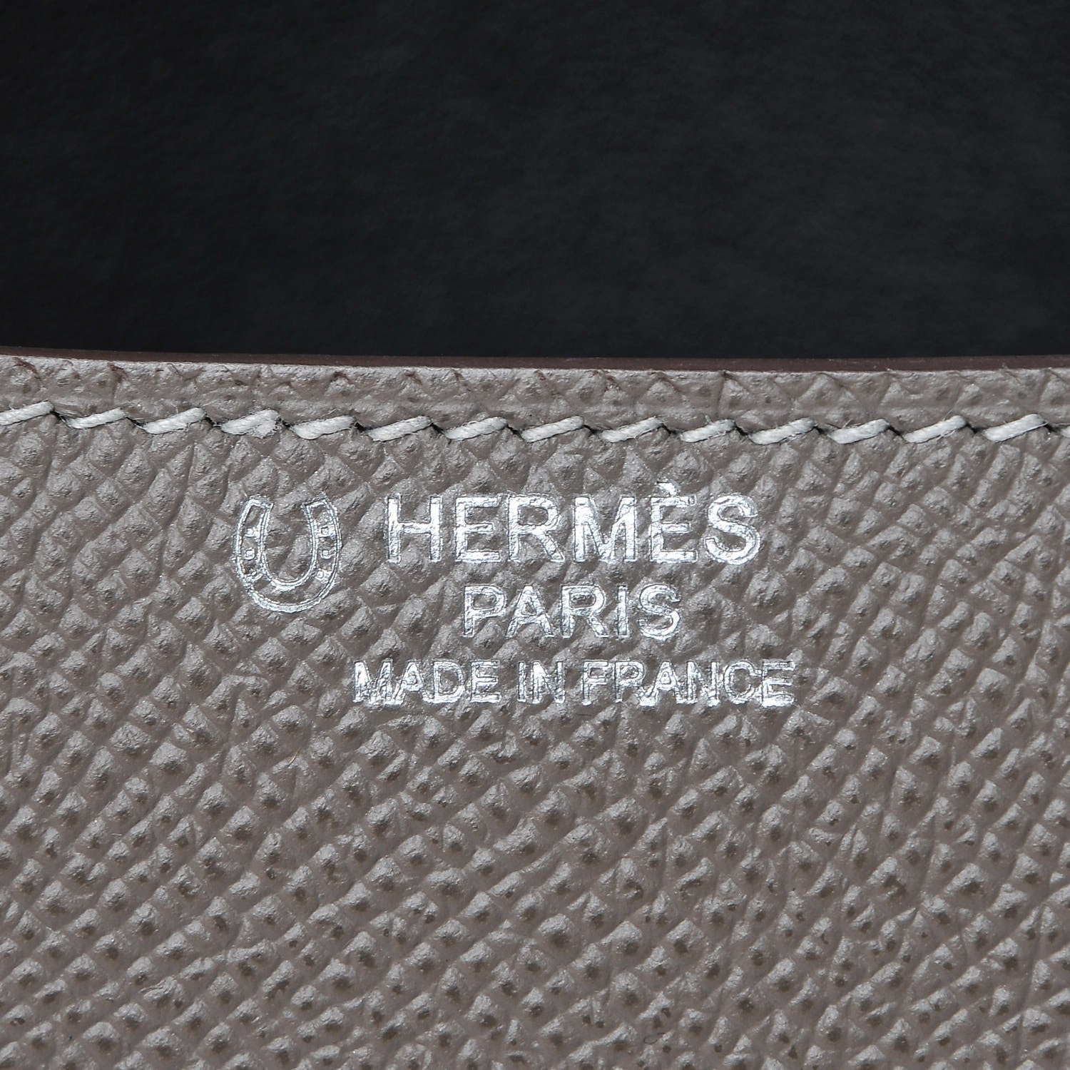 Hermes Epsom Horseshoe Constance 24 Etain Black 6 of 22
