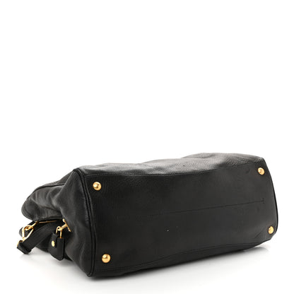 Prada Vitello Daino Tote Black 4 of 16