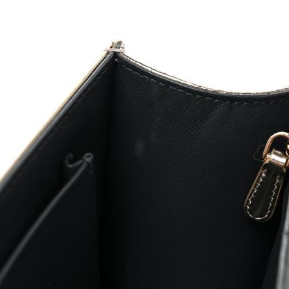 Christian Dior Metallic Patent Micro-Cannage Medium Diorama Flap Bag Gold 12 of 16