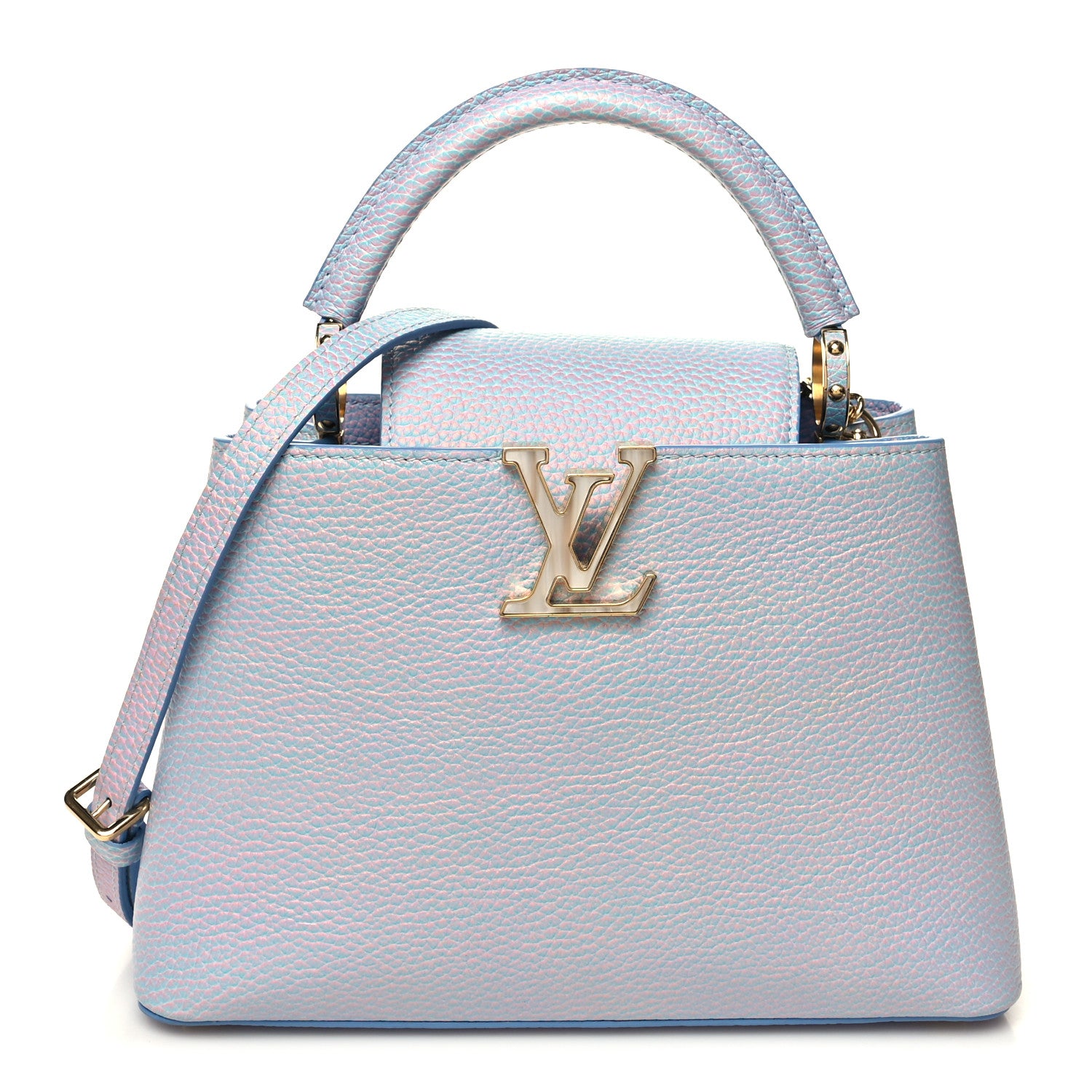 Louis Vuitton Taurillon Summer Stardust Capucines BB Lilas Purple 1 of 12