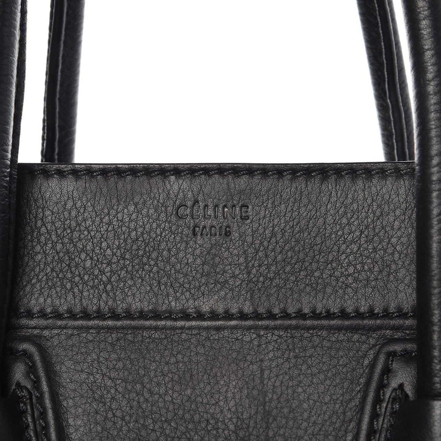Supple Calfskin Medium Phantom Luggage Black