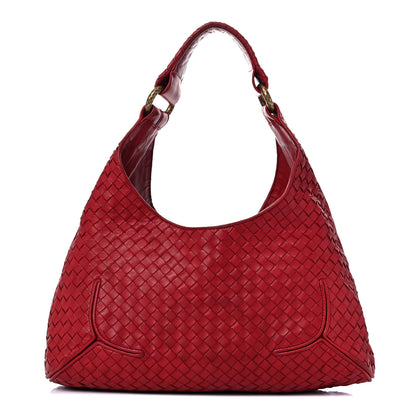 Bottega Veneta Nappa Intrecciato New Ball Hobo Carmino 1 of 28