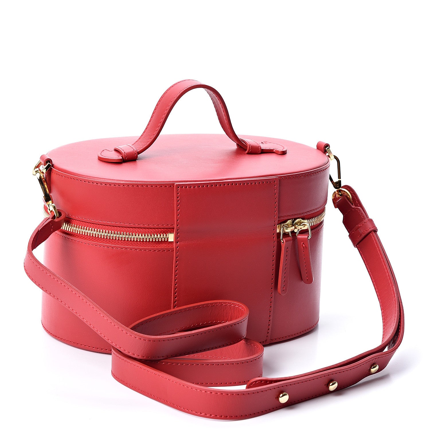 Mansur Gavriel Calfskin Train Case Crossbody Flamma 2 of 8