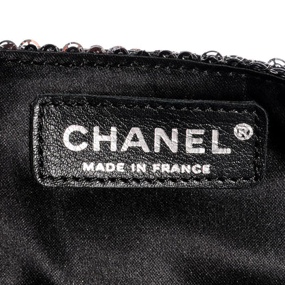 Chanel Sequin East West Flap Dark Silver 7 of 8