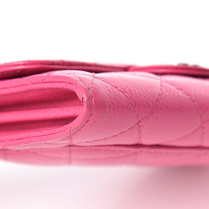 Chanel Caviar Quilted Small Flap Wallet Pink 9 of 22