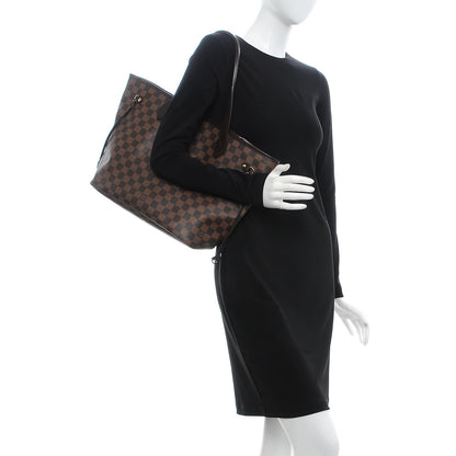 Louis Vuitton Damier Ebene Neo Neverfull MM Rose Ballerine 2 of 12