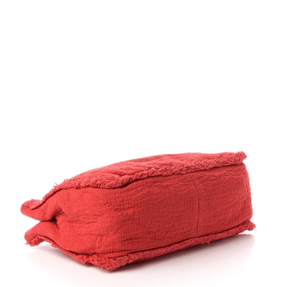 Chanel Canvas Large Double Face Shopping Tote Red 4 of 11