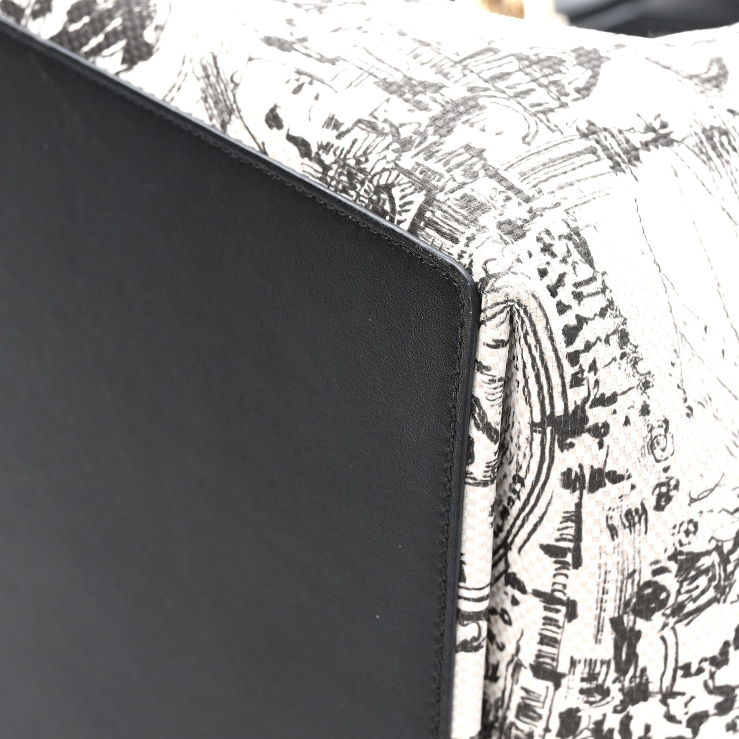 Canvas Large Paris Allover Large Toujours Latte Black