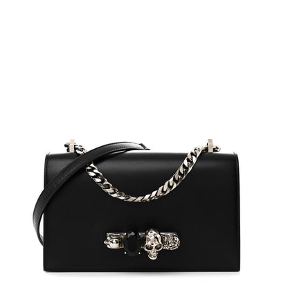 Alexander McQueen Calfskin Knuckle Shoulder Bag Black 1 of 12