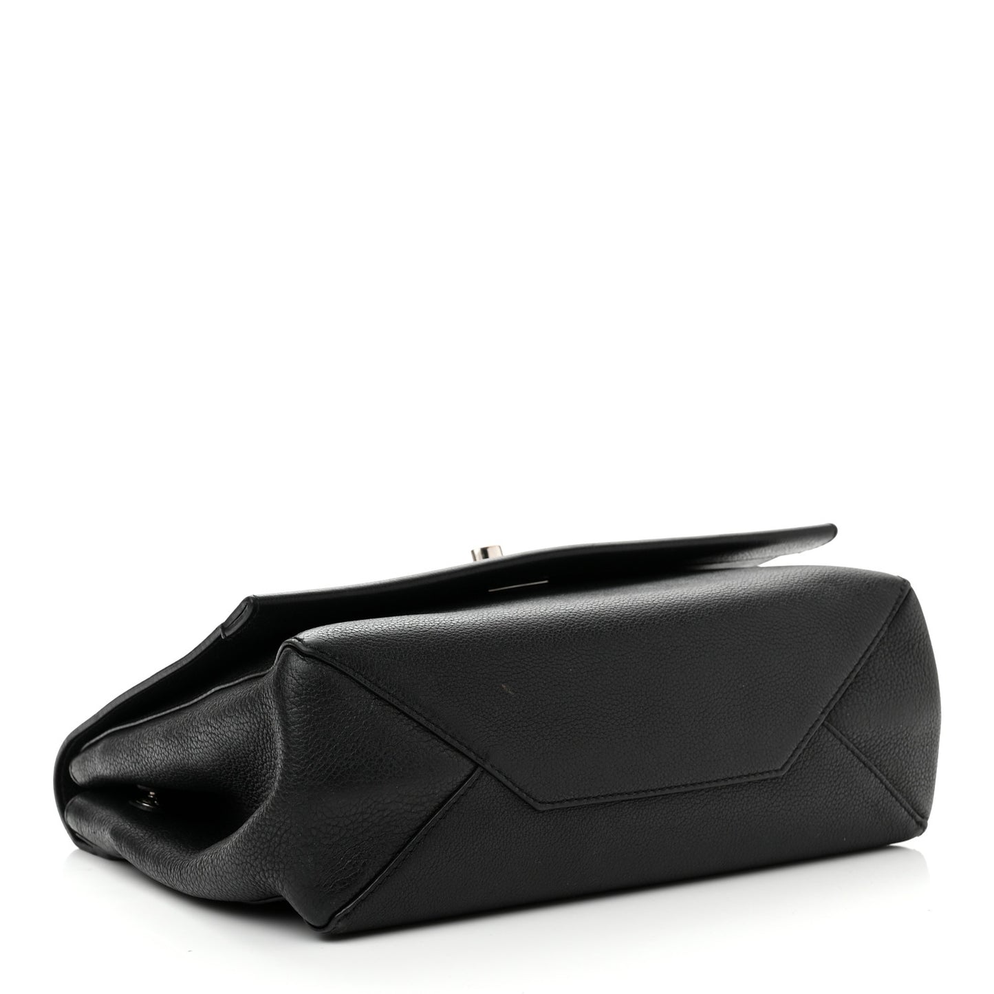 Soft Calfskin Lockme II Top Handle Black