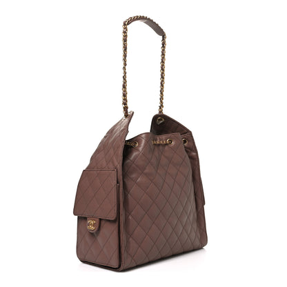 Chanel Caviar Quilted Medium Chanel 25 Handbag Brown 4 of 12
