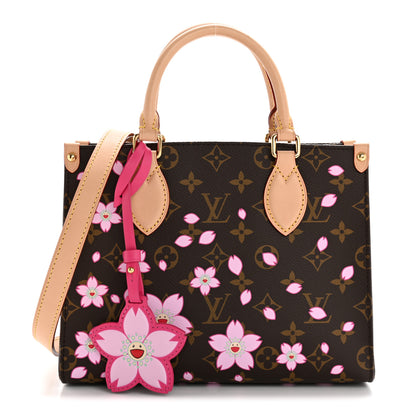 Louis Vuitton LV X TM Monogram Cherry Blossom Onthego PM Sakura Brown 1 of 11
