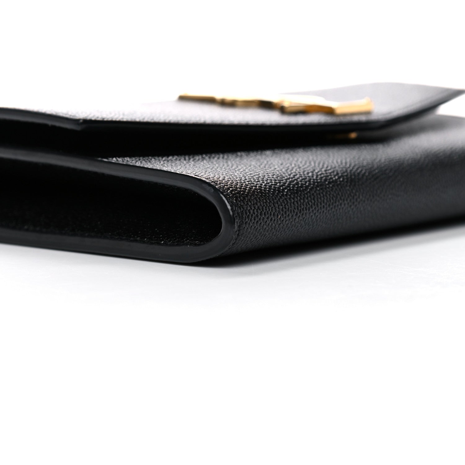 Saint Laurent Grain De Poudre Uptown Chain Wallet Black 12 of 16