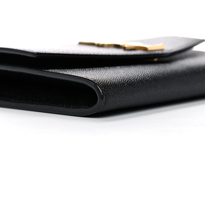 Saint Laurent Grain De Poudre Uptown Chain Wallet Black 12 of 16