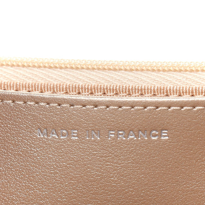 Chanel Metallic Lambskin Quilted Wallet On Chain WOC Gold Black 7 of 14