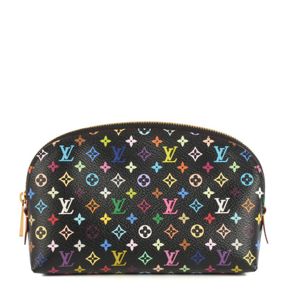 Louis Vuitton Monogram Multicolor Cosmetic Pouch Black Grenade 1 of 6