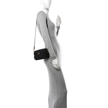 Christian Dior Grained Calfskin Caro Double Pouch Black 2 of 10