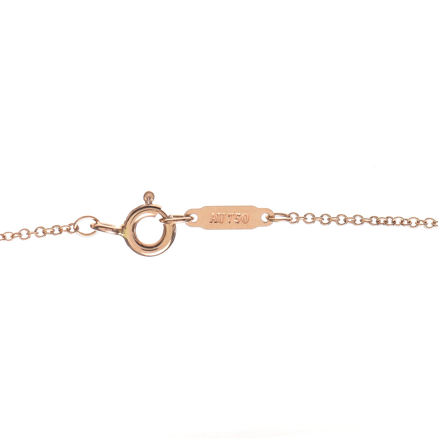 18K Rose Gold Diamond Crown Key Pendant Necklace