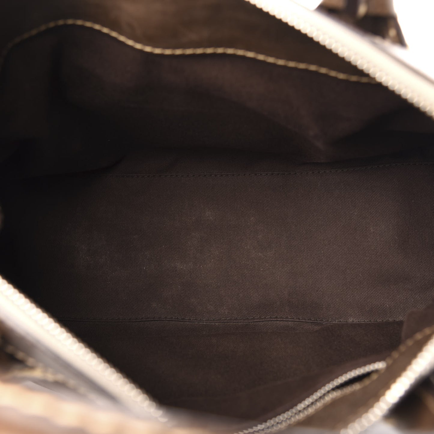Calfskin Edith Satchel Brown