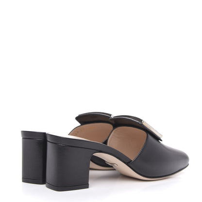 Gucci Malaga Kid Crystal Square G Madelyn Mules 37 Black 4 of 9