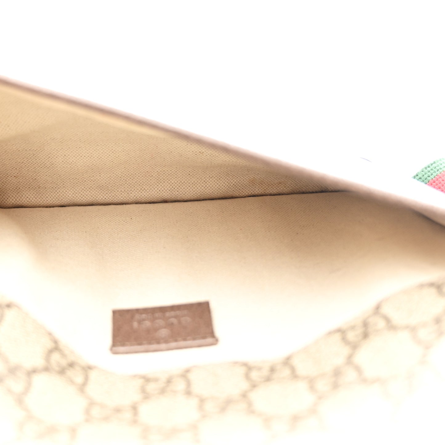 GG Supreme Monogram Neo Vintage Web Belt Bag Brown
