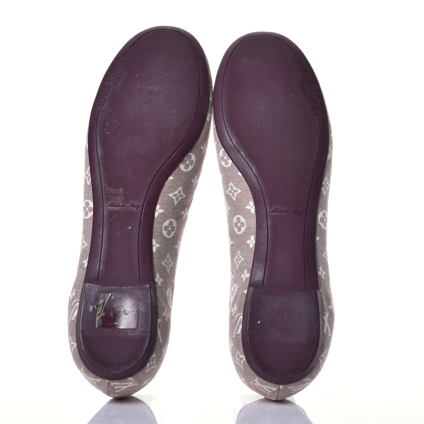 Mini Monogram Debbie Ballerina Flats 36 Cherry