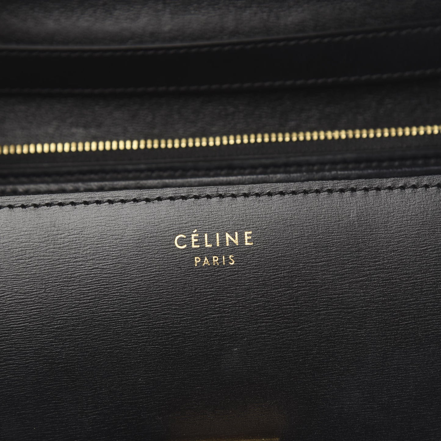 Box Calfskin Medium Classic Box Flap Bag Black