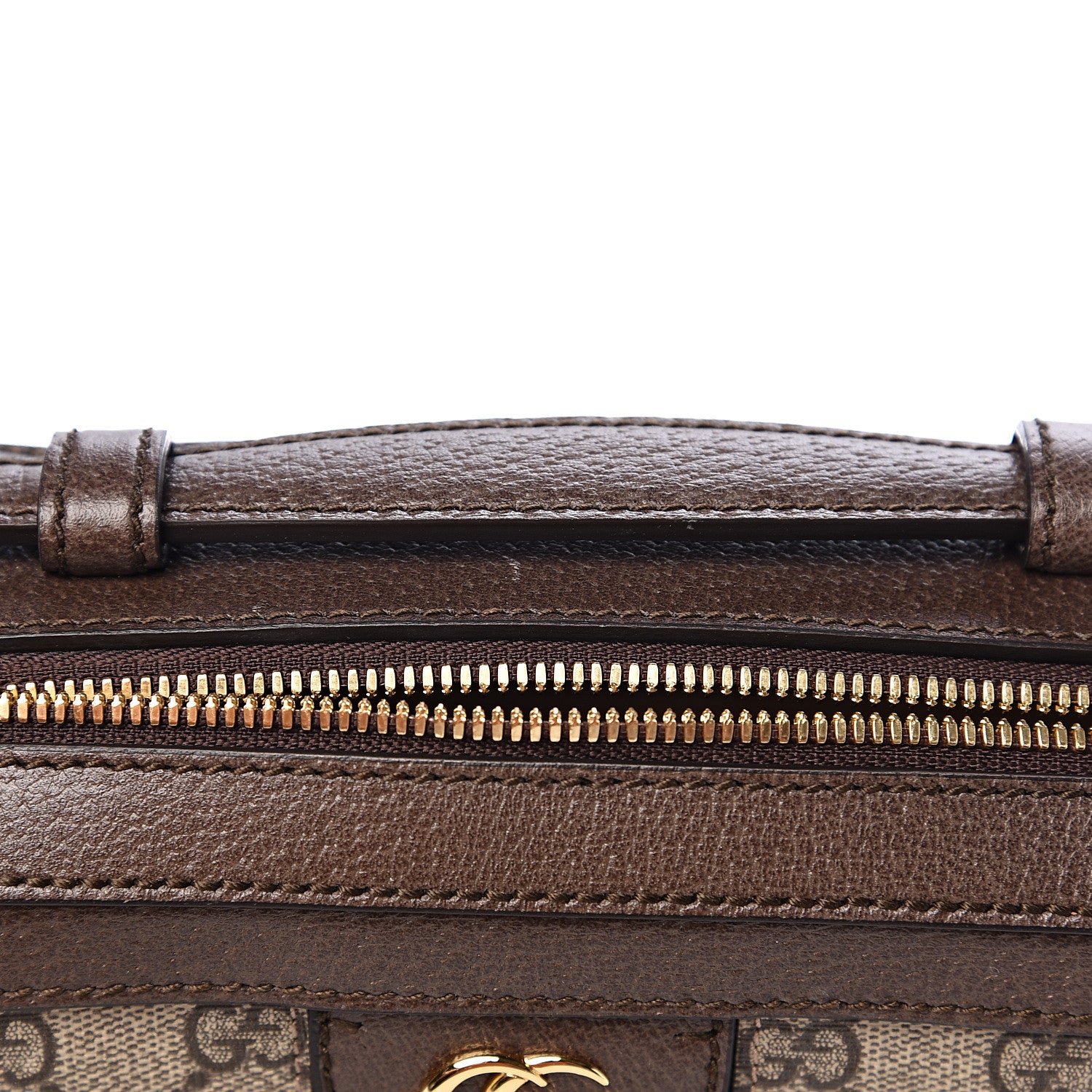 Gucci GG Supreme Monogram Web Small Ophidia Top Handle Shoulder Bag Brown 7 of 11