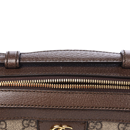 Gucci GG Supreme Monogram Web Small Ophidia Top Handle Shoulder Bag Brown 7 of 11