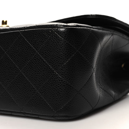 Chanel Caviar Quilted Jumbo Double Flap Black 10 of 11