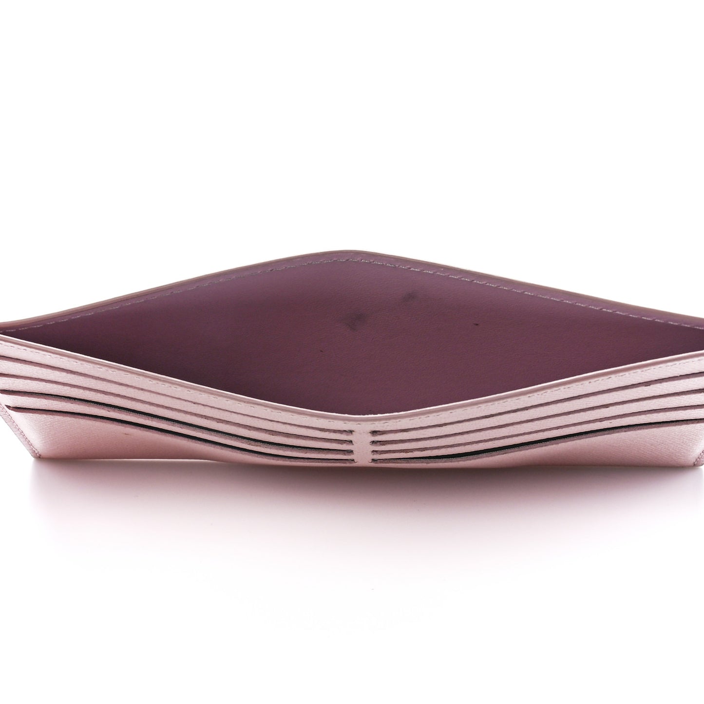 Calfskin Felicie Card Holder Insert Rose Ballerine