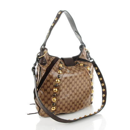 Gucci Crystal Monogram Fringe Babouska Hobo 3 of 7