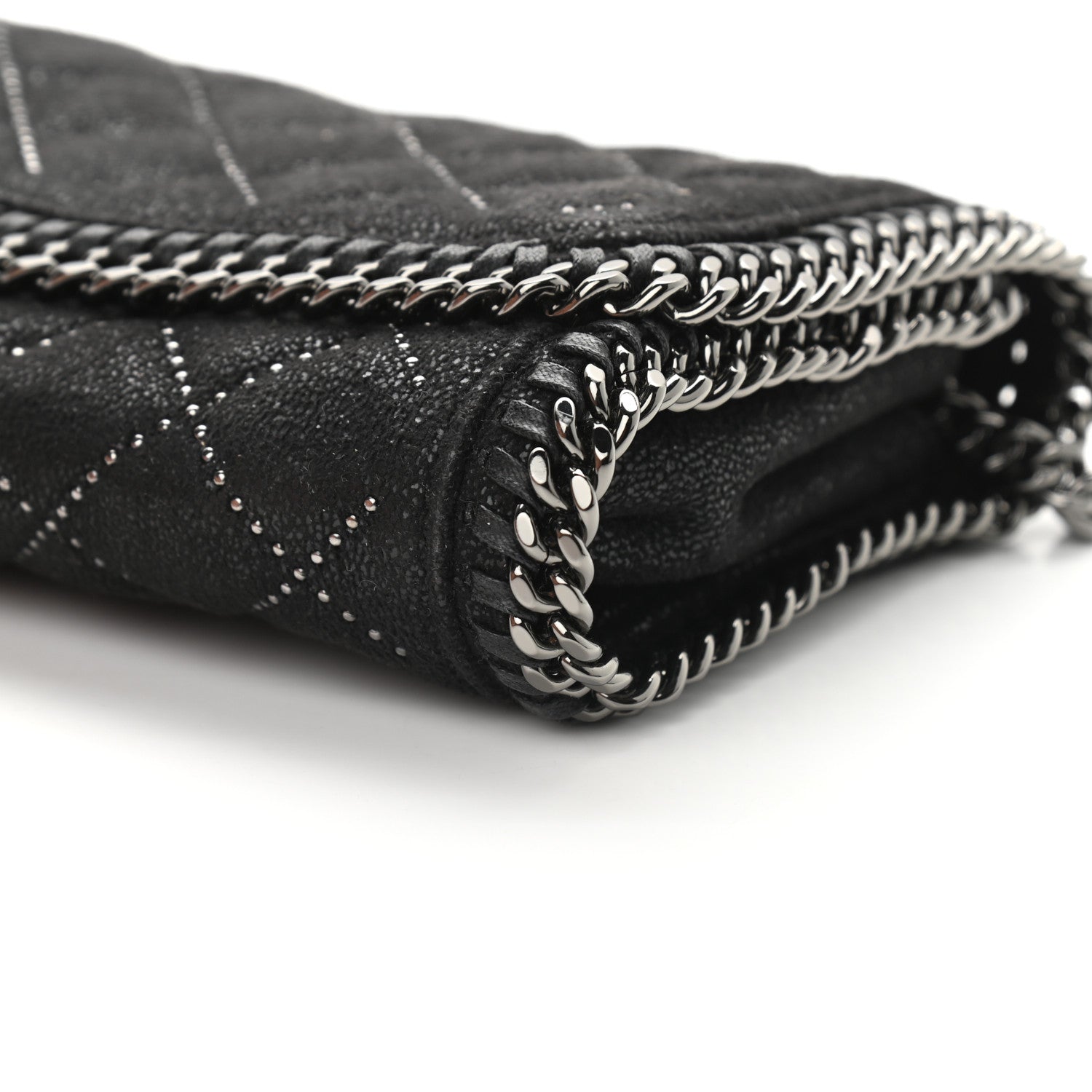 Stella McCartney Shaggy Deer Quilted Studded Falabella Crossbody Black 11 of 11