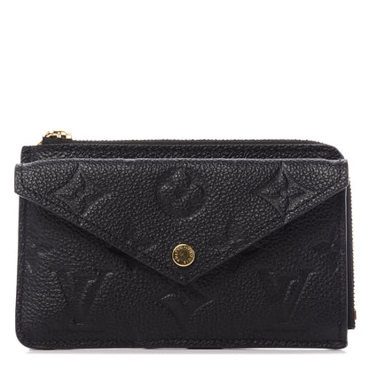 Louis Vuitton Empreinte Recto Verso Card Holder Black 1 of 9