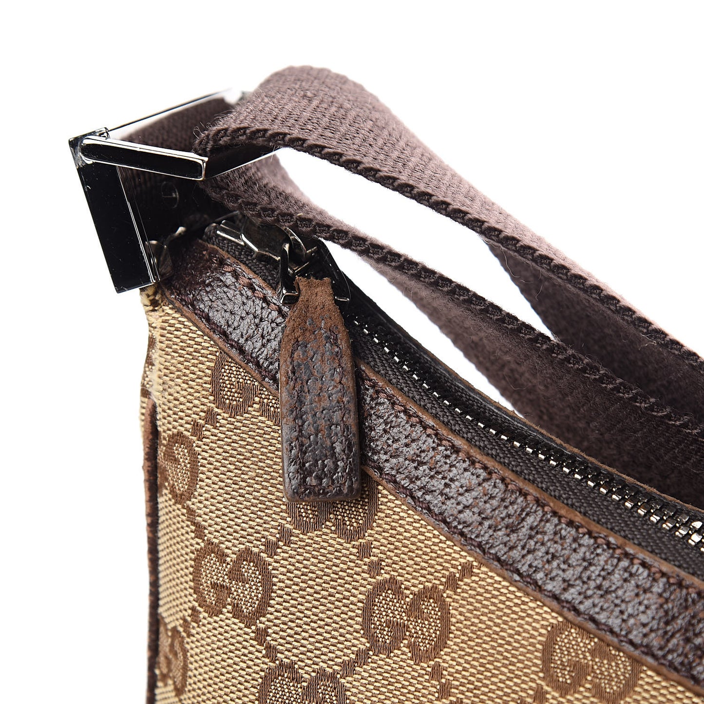 Monogram Medium Half Moon Hobo Dark Brown
